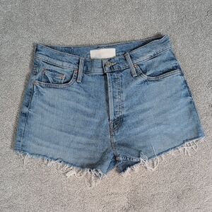 MOTHER Sky Blue Denim Shorts